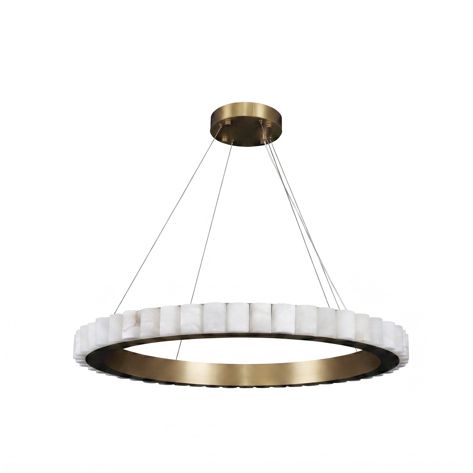 Alabaster Round Chandelier
