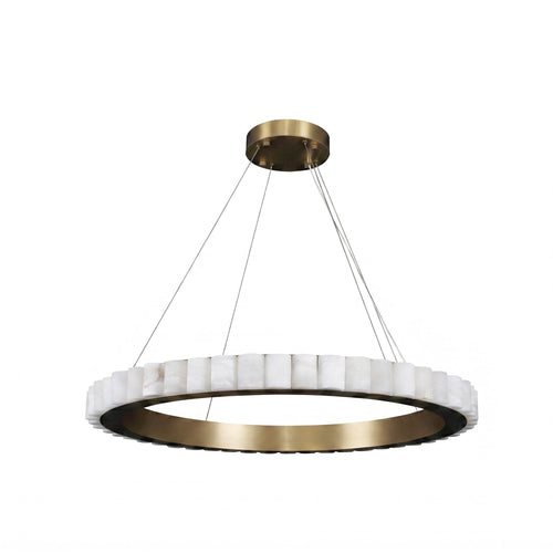 Alabaster Round Chandelier