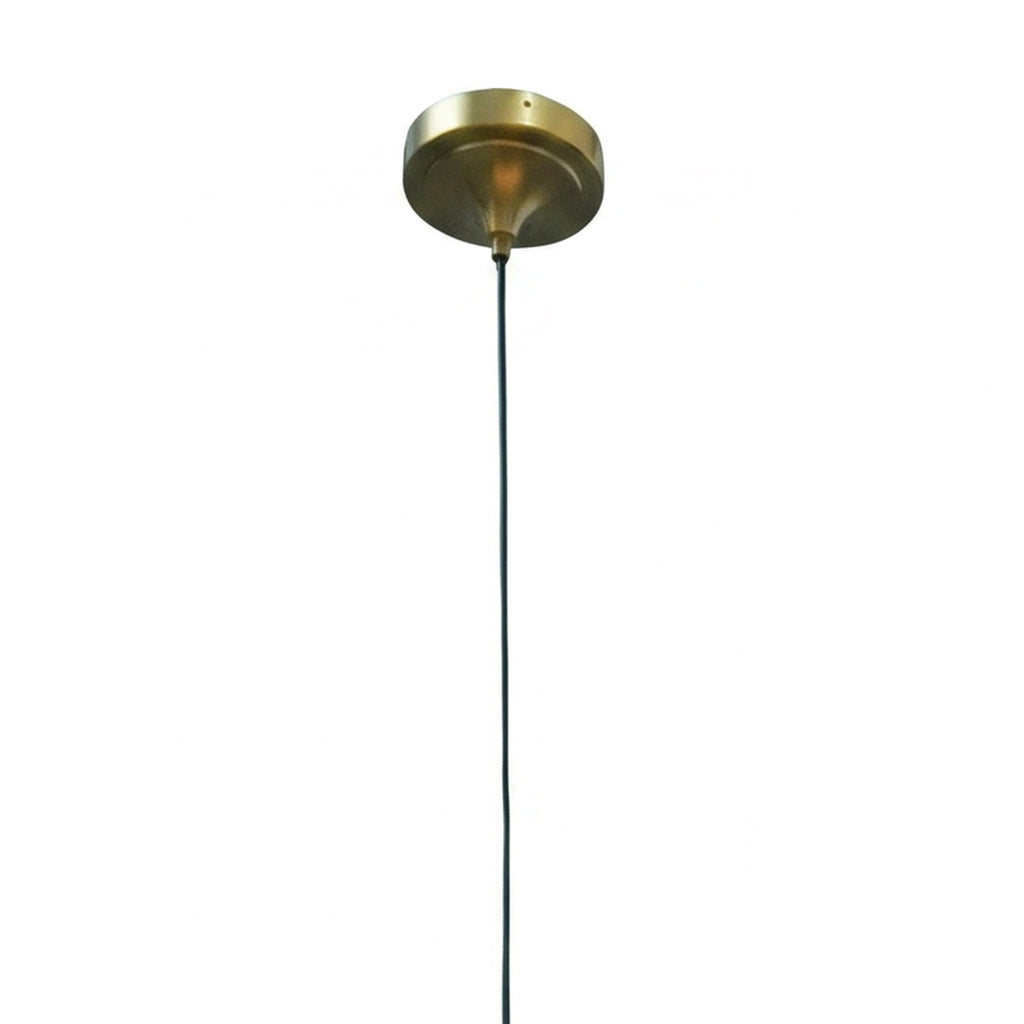 Large Industrial Brass Hanging Pendant Light