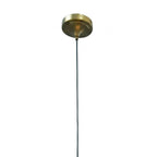 Large Industrial Brass Hanging Pendant Light