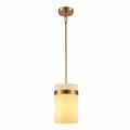 Single Cylinder Marble Pendant Light for Kitchen Island