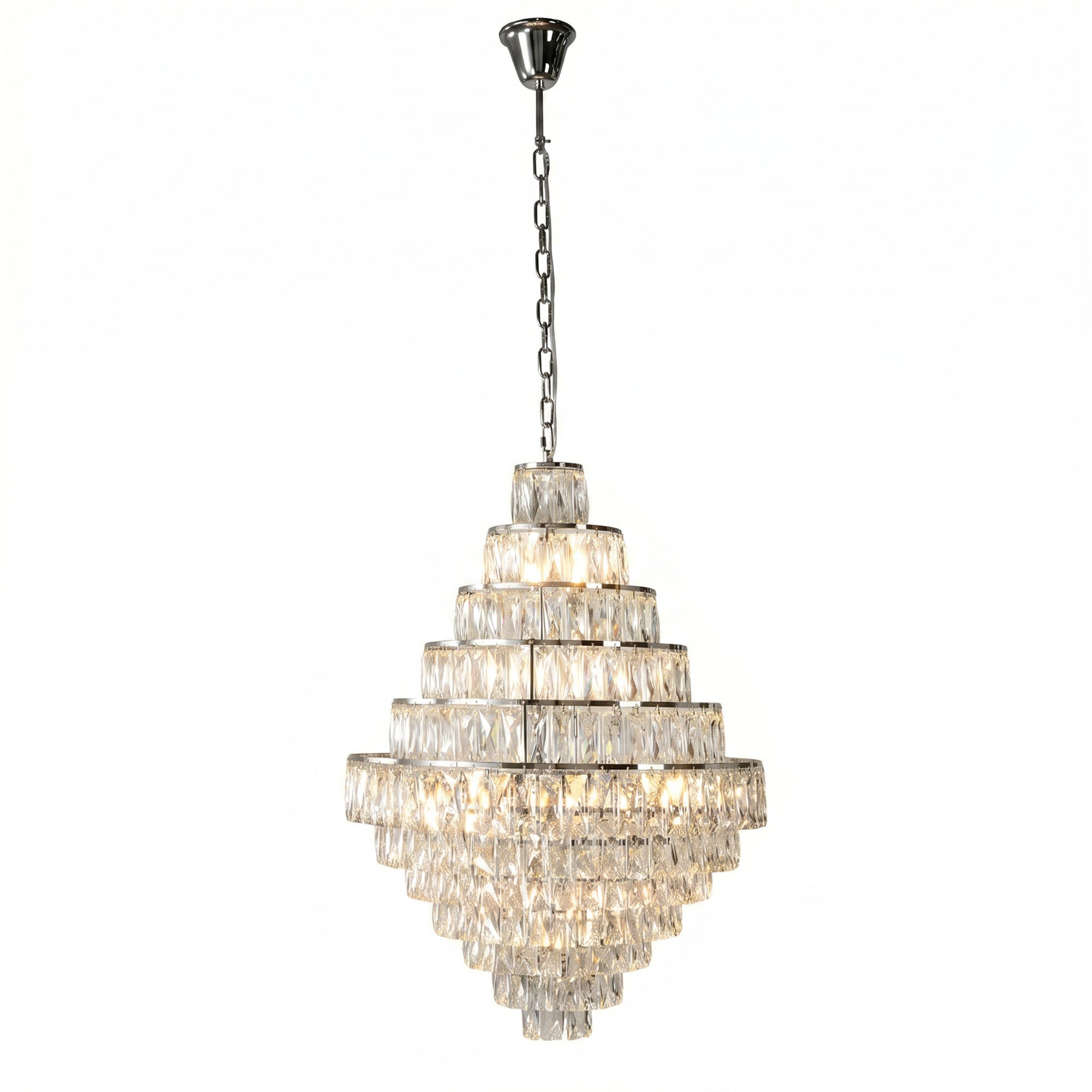 Large Crystal Ceiling Chandelier