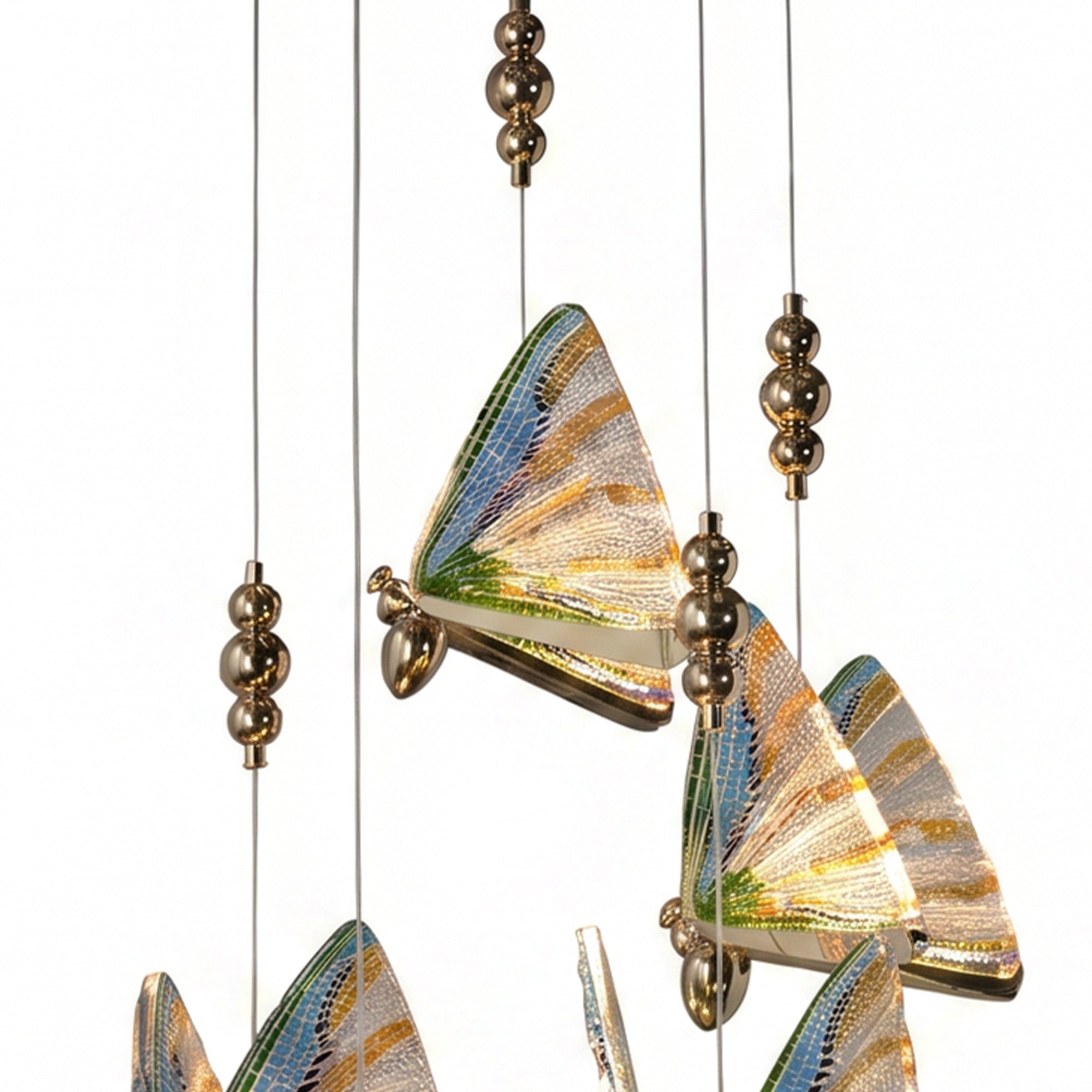 5-Light Butterfly Hanging Pendant Light