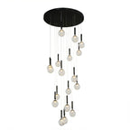 Round Glass Orb Chandelier 18-Light