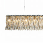 Rectangular Crystal Chandelier for Dining Table