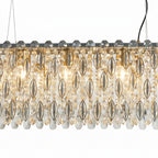 Rectangular Crystal Chandelier for Dining Table