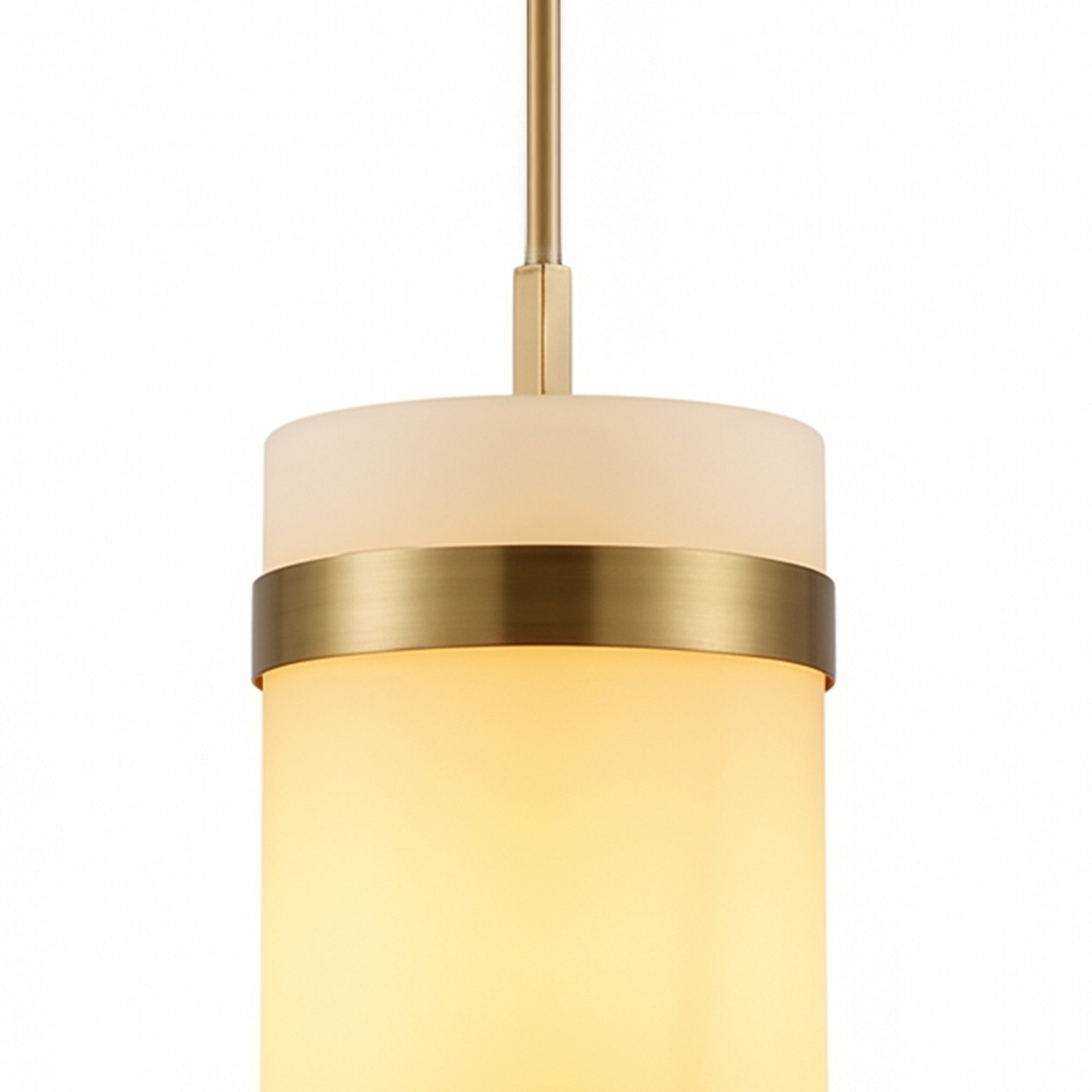 Single Cylinder Marble Pendant Light for Kitchen Island