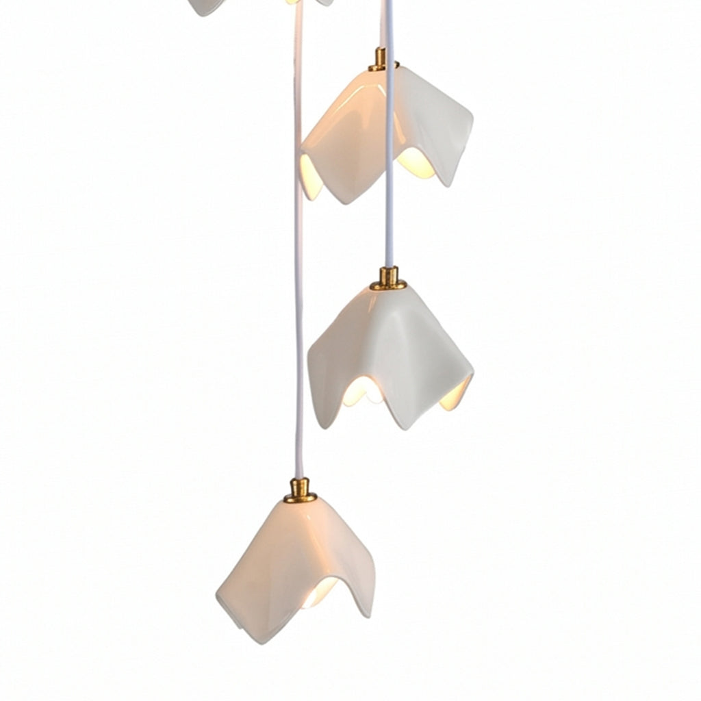 Floral Pendant Chandelier 7-Light