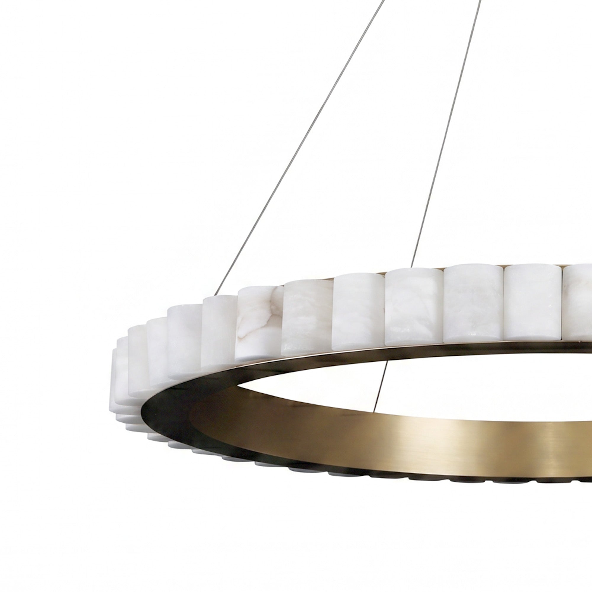 Alabaster Round Chandelier