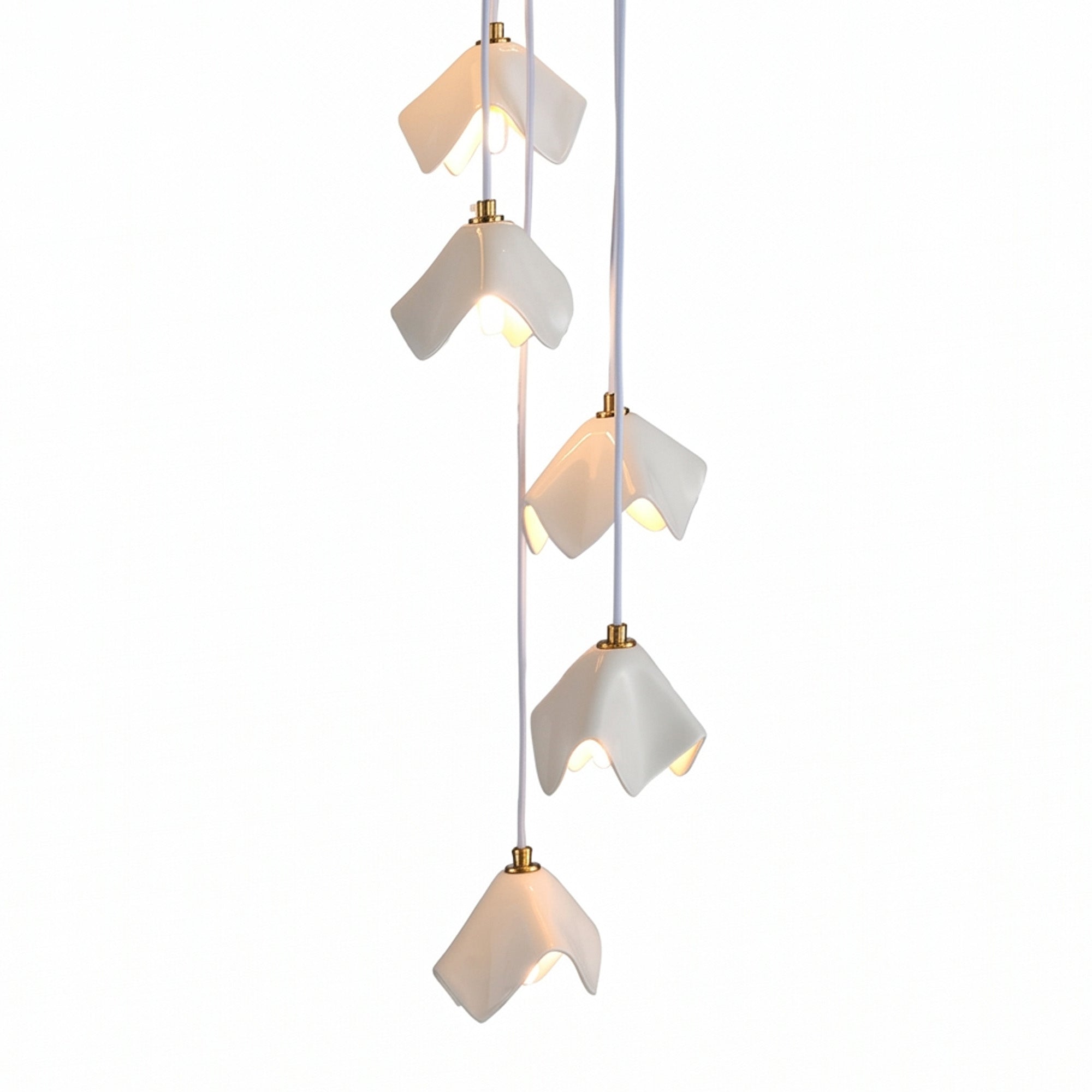 Floral Pendant Chandelier 7-Light