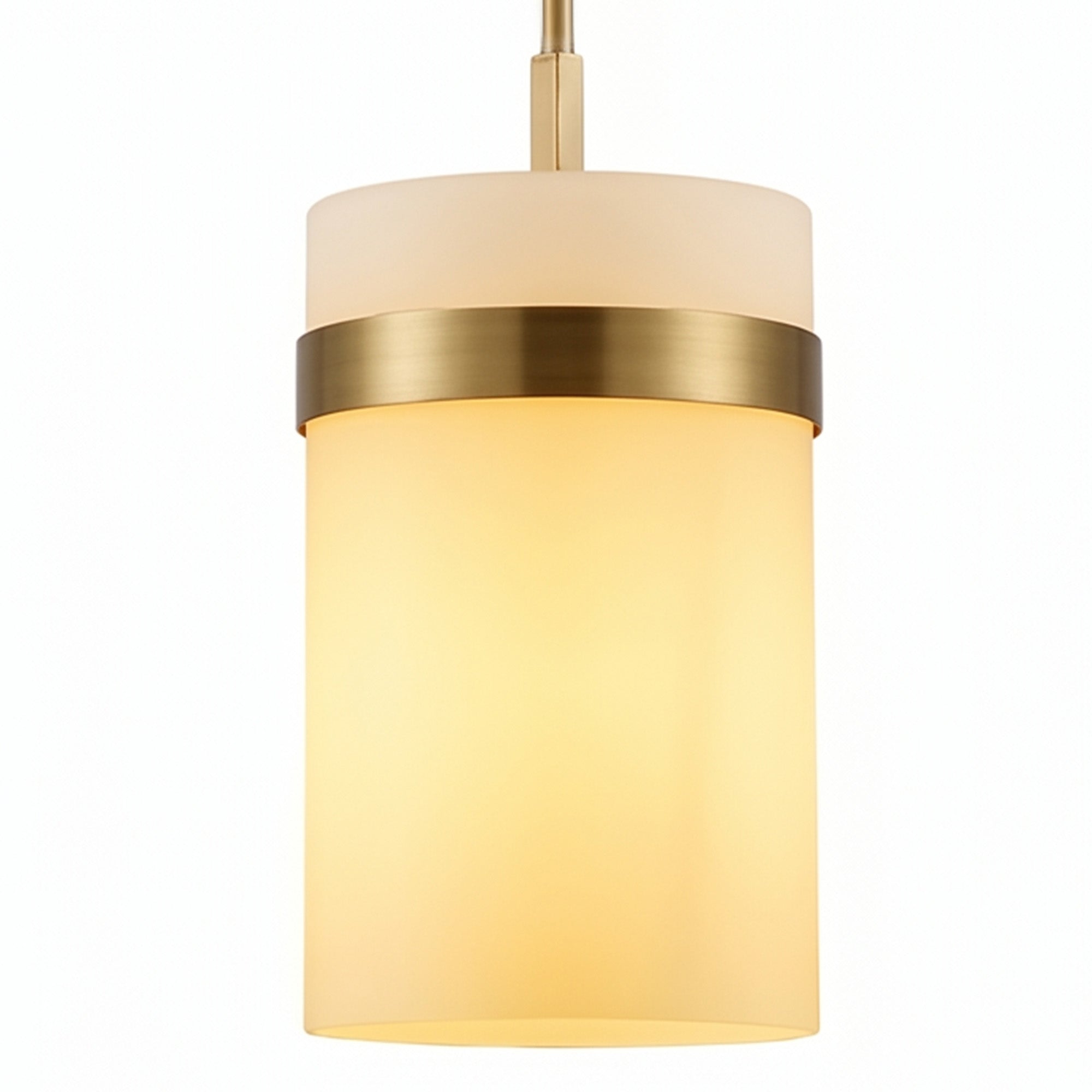 Single Cylinder Marble Pendant Light for Kitchen Island