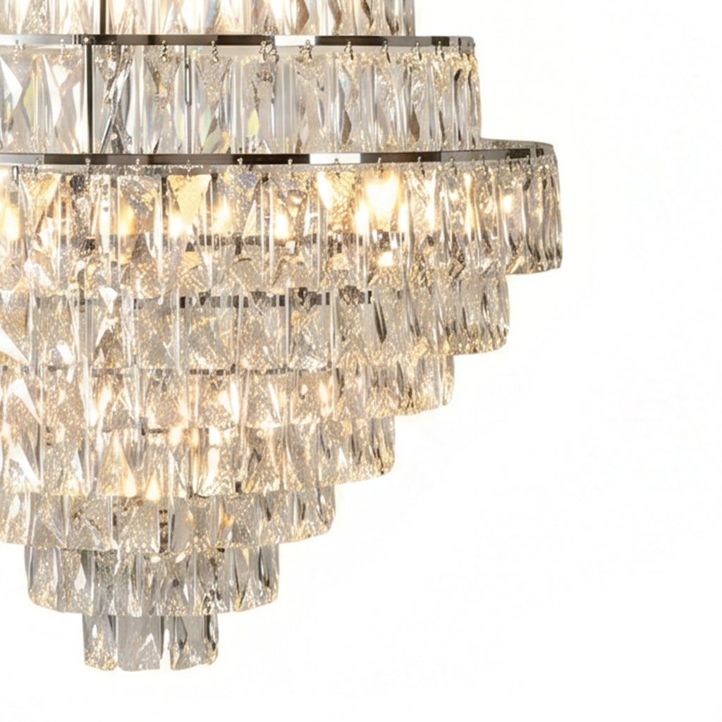 Large Crystal Ceiling Chandelier
