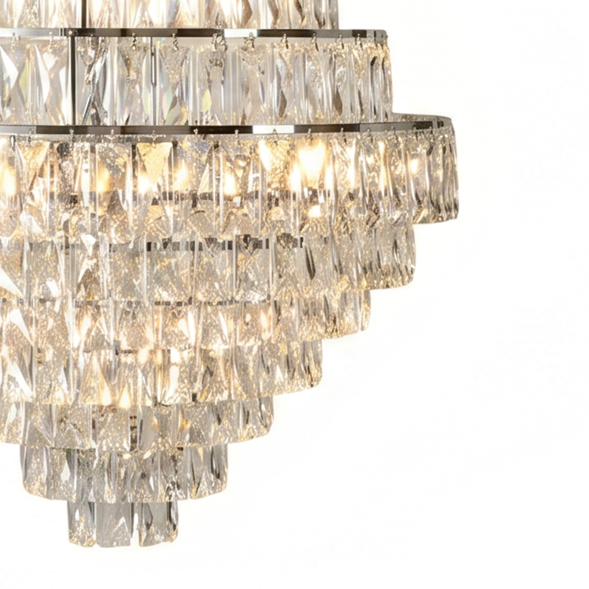 Large Crystal Ceiling Chandelier