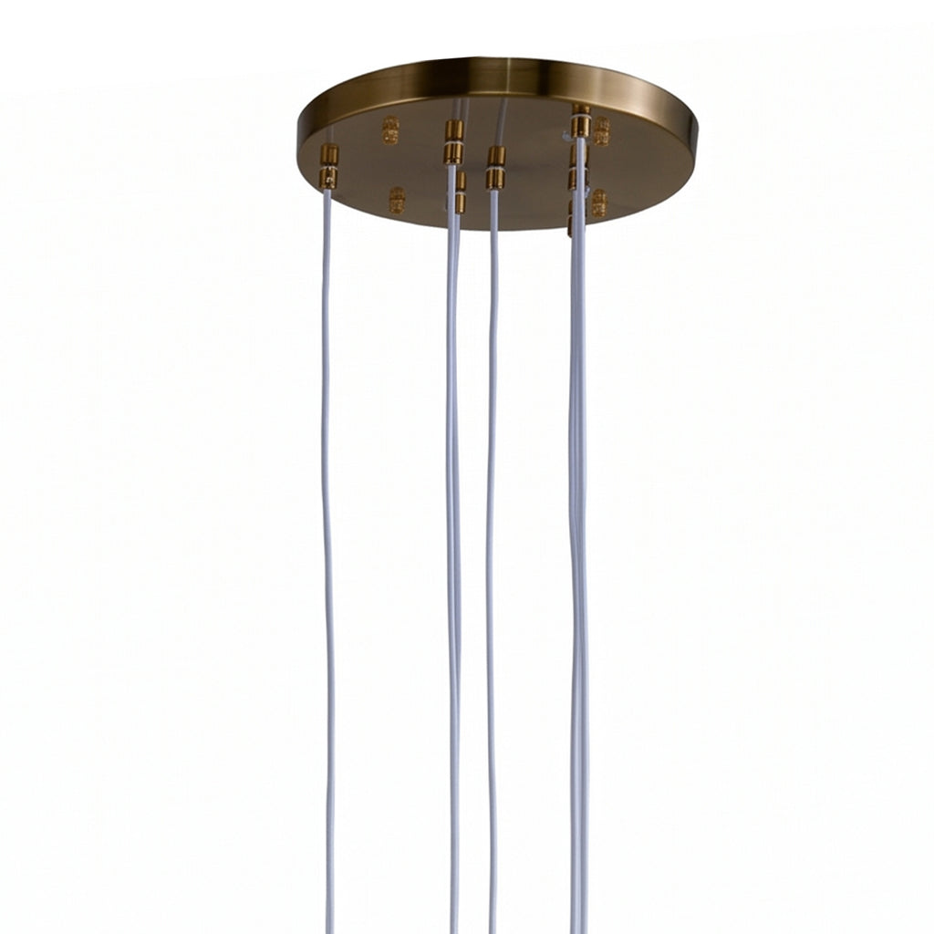 Floral Pendant Chandelier 7-Light
